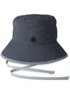 Maison Michel Angele Cotton Bucket Hat In Grey