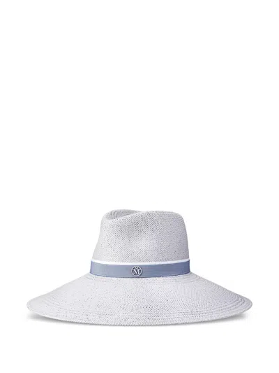 Maison Michel Anne Ribbon-detailed Hat In White
