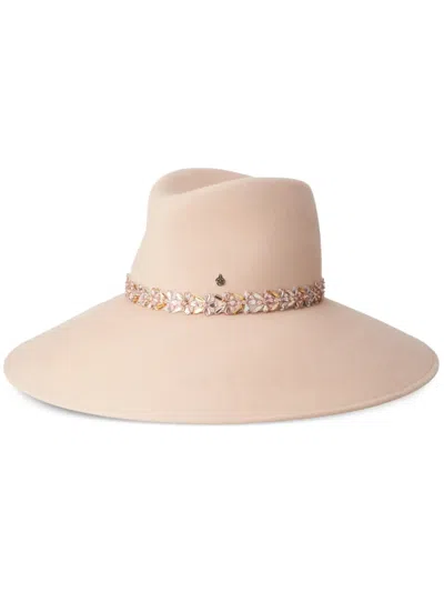 Maison Michel Anne Sun Hat In Neutral