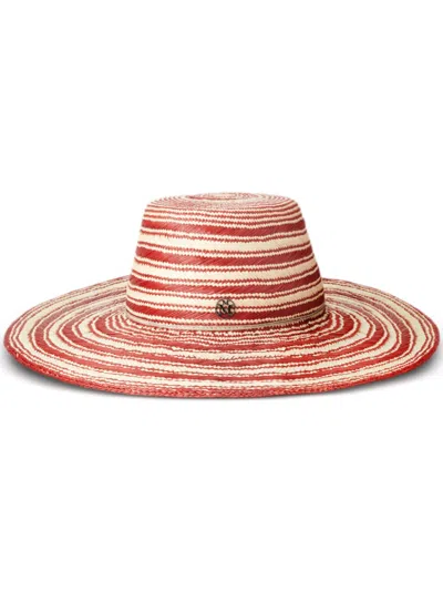 Maison Michel Aude Hat In Neutrals