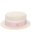 Maison Michel Auguste Hat In Neutrals