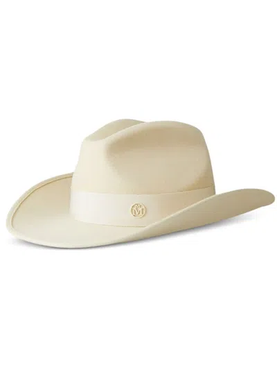 Maison Michel Austin Hat In Neutrals