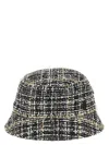 Maison Michel Tweed Bucket Hat In Black