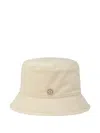 Maison Michel Axel Logo-plaque Hat In Neutral