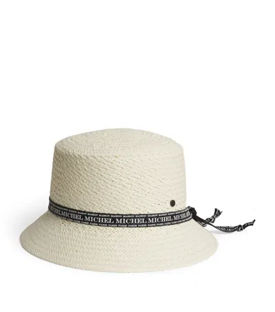 Maison Michel Axel On The Go Hat In Neutral
