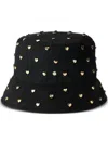 Maison Michel Axel Stud-embellished Bucket Hat In 黑色