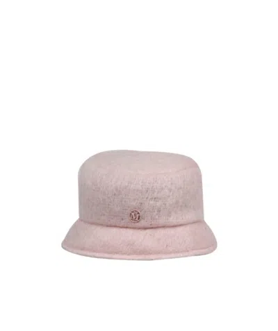 Maison Michel Axel Tweed Fisherman Hat In Brown