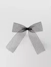 Maison Michel 'aya' Hair Clip With Mesh Texture And Bow Design