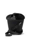 Maison Michel Barbara Bow-detail Straw Bucket Bag In Black