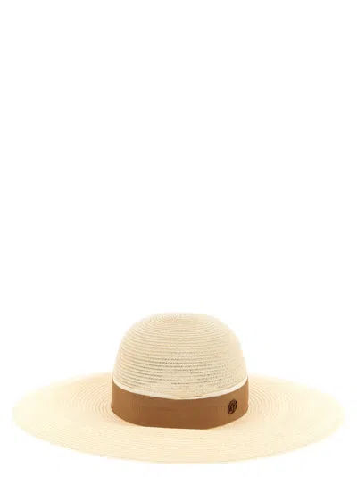 Maison Michel Beige Blanche Hat