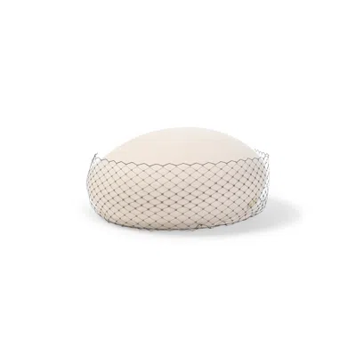 Maison Michel Beige Blush New Bonnie Veil Hat In Neutral