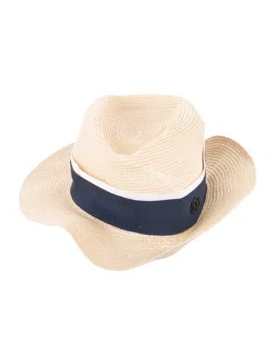 Pre-owned Maison Michel Beige Wide Brim With Tags In Neutral