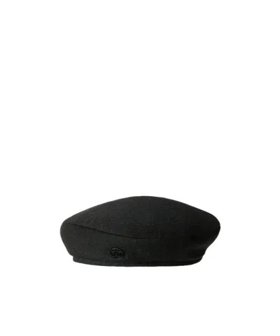 Maison Michel Beret In Black