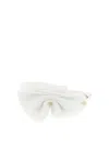 Maison Michel Beth Headband Featuring Bow Knit Texture In White