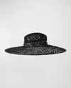 MAISON MICHEL BIANCA SEQUINED CANNAGE STRAW HAT