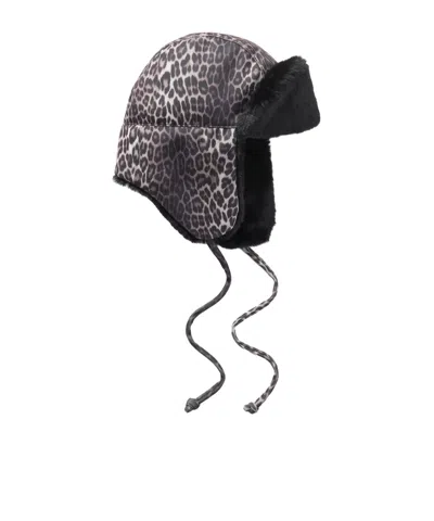 Maison Michel Bibiana Faux Fur-lined Leopard-print Hat In Multi