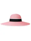 Maison Michel Blache Straw Capeline Hat In Pink