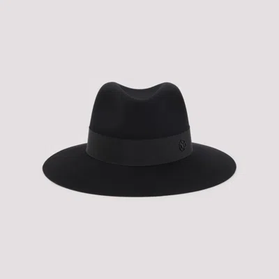 Maison Michel Black Kate Fedora Hat
