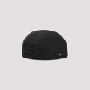 Maison Michel Black Sequin Embellished Hat In Black