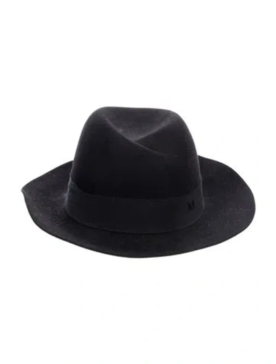 Pre-owned Maison Michel Black Suede  Panama Hat