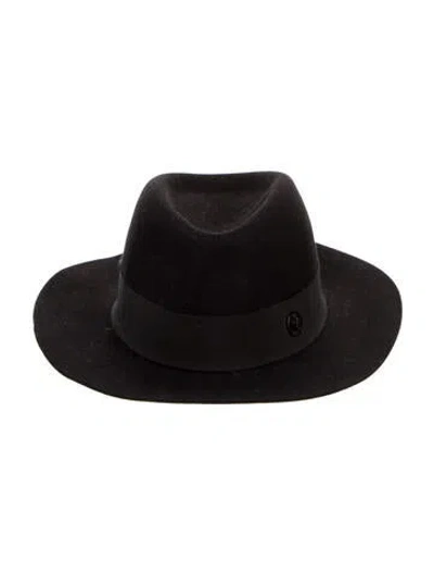 Pre-owned Maison Michel Black Wool Fedora