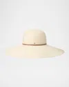 Maison Michel Blanche Brisa Capeline Hat In White