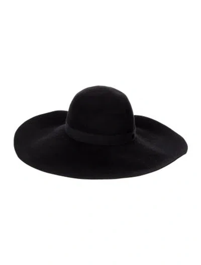 Pre-owned Maison Michel Blanche Fur Felt Hat In Black