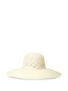 Maison Michel Blanche Openwork-design Hat In Neutral