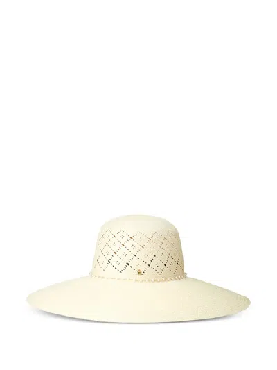 Maison Michel Blanche Openwork-design Hat In Neutral