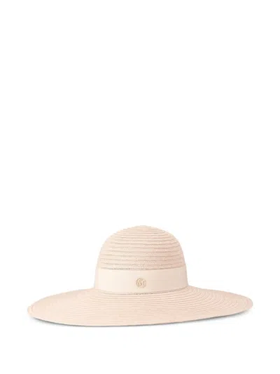 Maison Michel Blanche Wide-brim Hat In Neutral