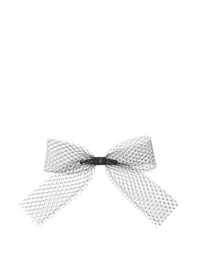 Maison Michel Bow Aya In Black