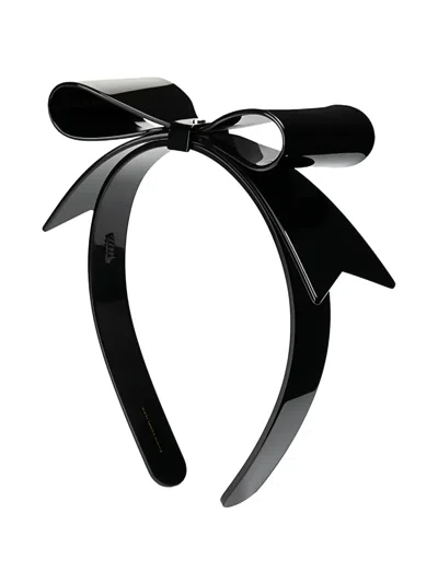 Maison Michel Bow-embellished Headband In Black
