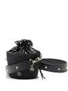 Maison Michel Braided-stud Bucket Bag In Black