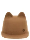 Maison Michel 'jamie' Unique Shape Hat In Brown