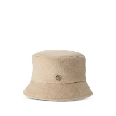 Maison Michel Caps In Sand