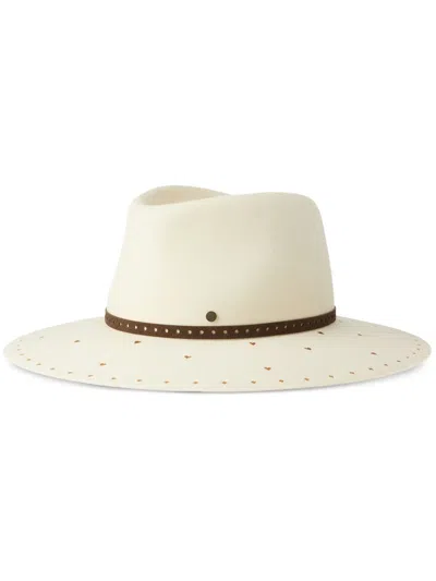 Maison Michel Charles Strap-detail Hat In White