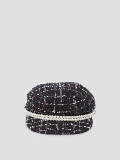 Maison Michel Chic Mini Tweed Hat For Spring/summer 2026 In Multi