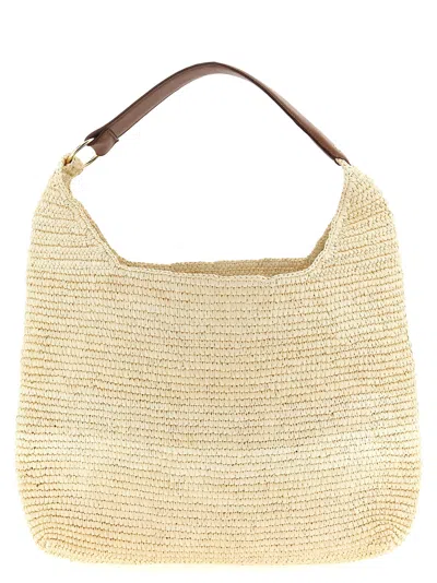 Maison Michel Cristiana Shoulder Bag In Brown