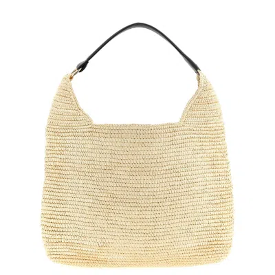 Maison Michel Cristiana Shoulder Bag In Neutral