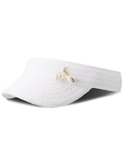 Maison Michel Crochet-knit Cotton Vizor In White