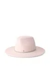 Maison Michel Crystal-embellished Hat In Purple
