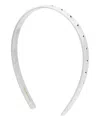 Maison Michel Crystal-embellished Headband In Silver