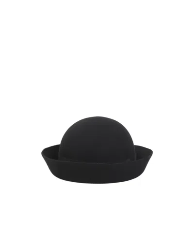 MAISON MICHEL BOW-DETAILED HAT