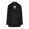 Maison Michel Double-breasted Wool-cashmere Blend Short Coat