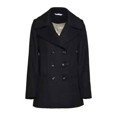 Maison Michel Double-breasted Wool-cashmere Blend Short Coat