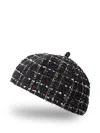 Maison Michel Emy Beret Hat In Black