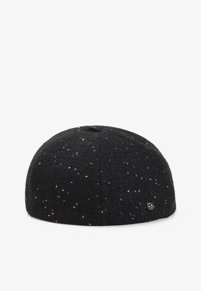 MAISON MICHEL EMY SEQUINNED HAT