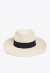 Maison Michel Eric Ribbon On Brisa Wide Brim Hat