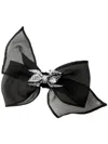 Maison Michel Fanie Hair Bow In Black