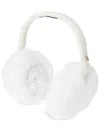 Maison Michel Faux-fur Ear Muffs In 白色